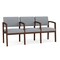 Lesro Lenox 3 Seat Tandem Seating W/ Arms, 65 in W 26 in L 31.5 in H LW3103 - alternate 1